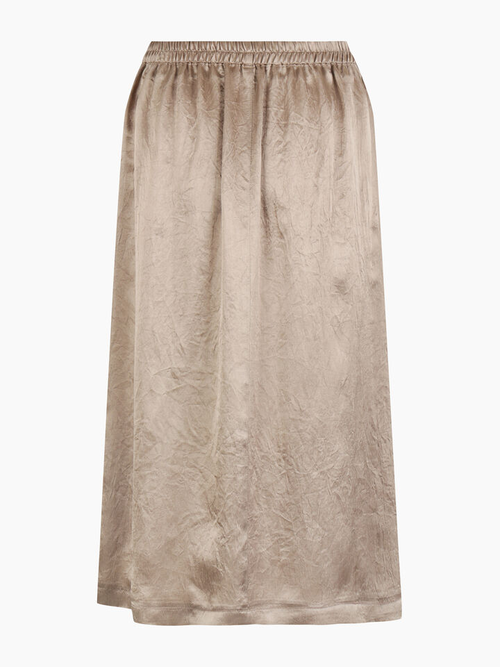 Beige midi skirt - null - Beige | Sisley K image number 2